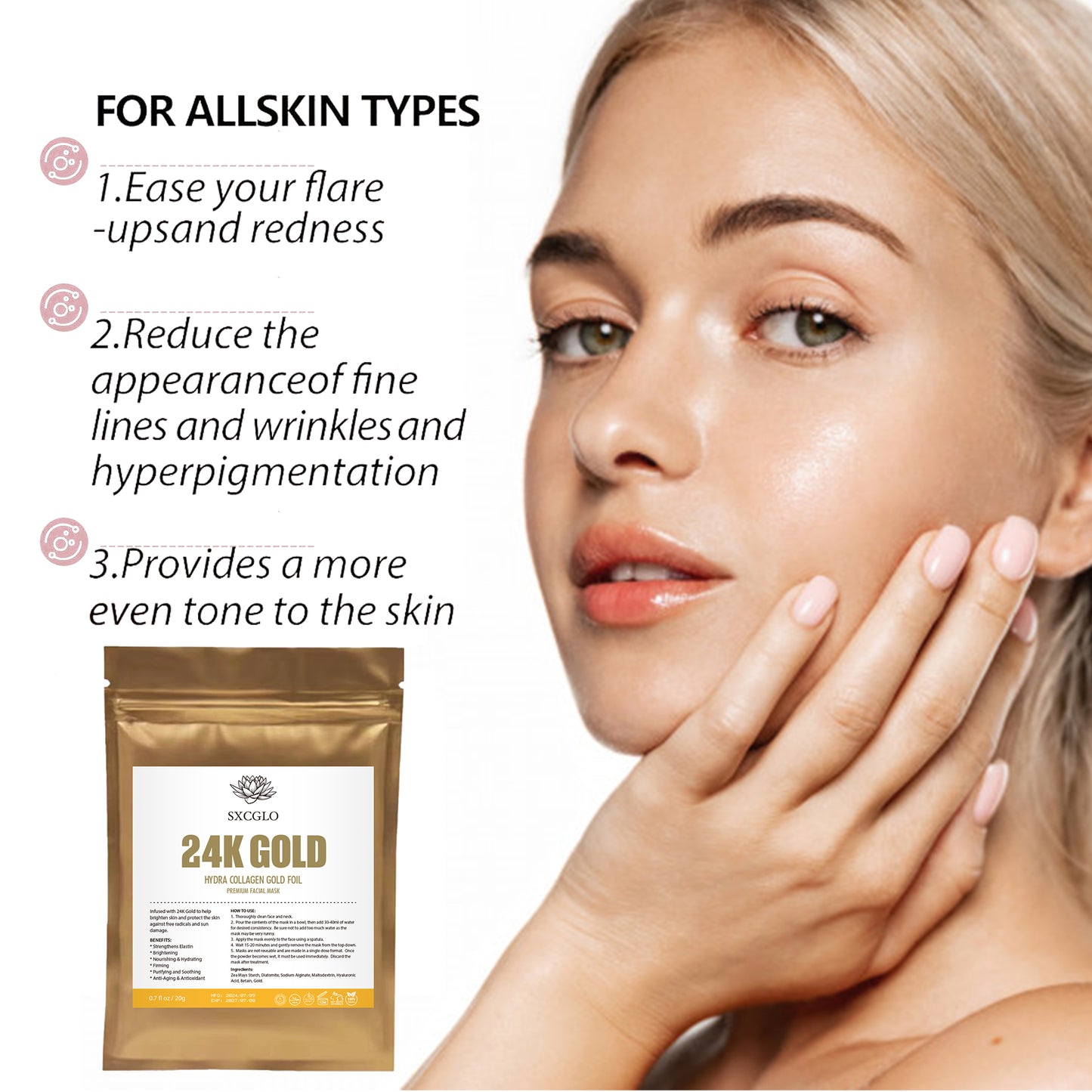 Collagen Gold Skin Brightening Glow Mask